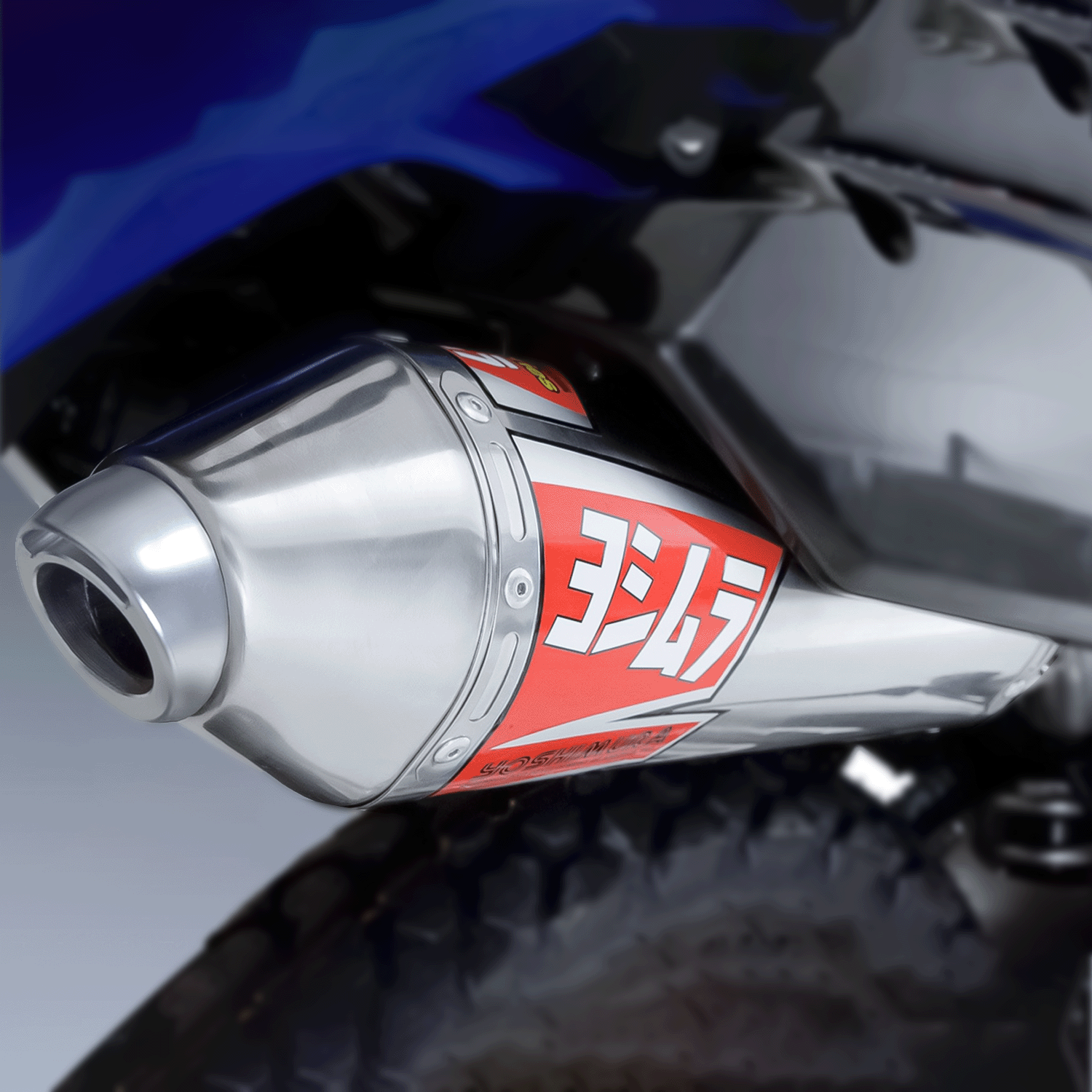 KLR650 03-18 Race RS-2 Stainless Slip-On Exhaust, w/ Stainless Muffler